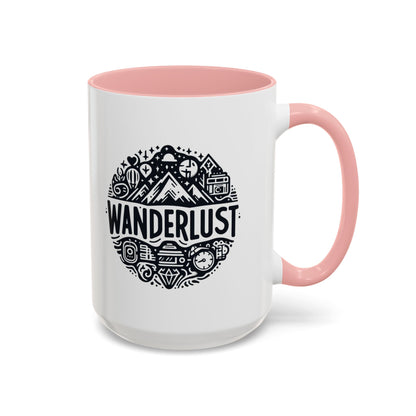 Wanderlust for the Travelling Soul | Accent Coffee Mug (11, 15oz)