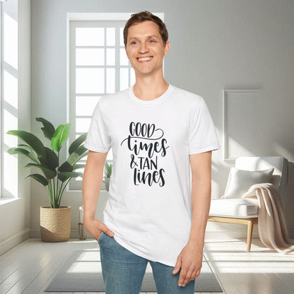 Good times Lignes de bronzage | T-shirt doux unisexe