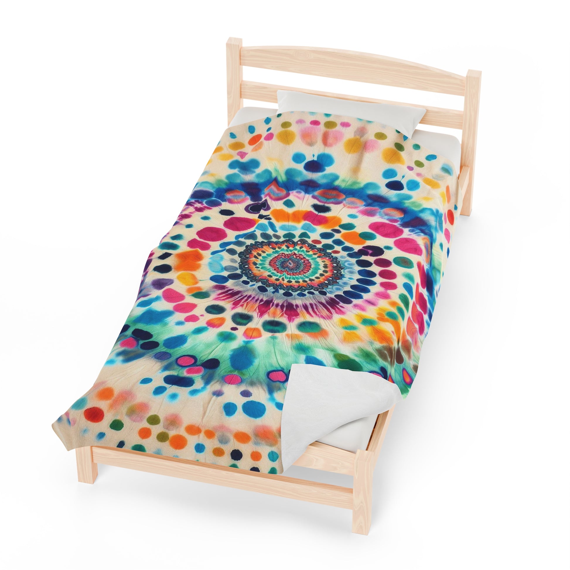 Multicolored Swirl | Velveteen Plush Blanket