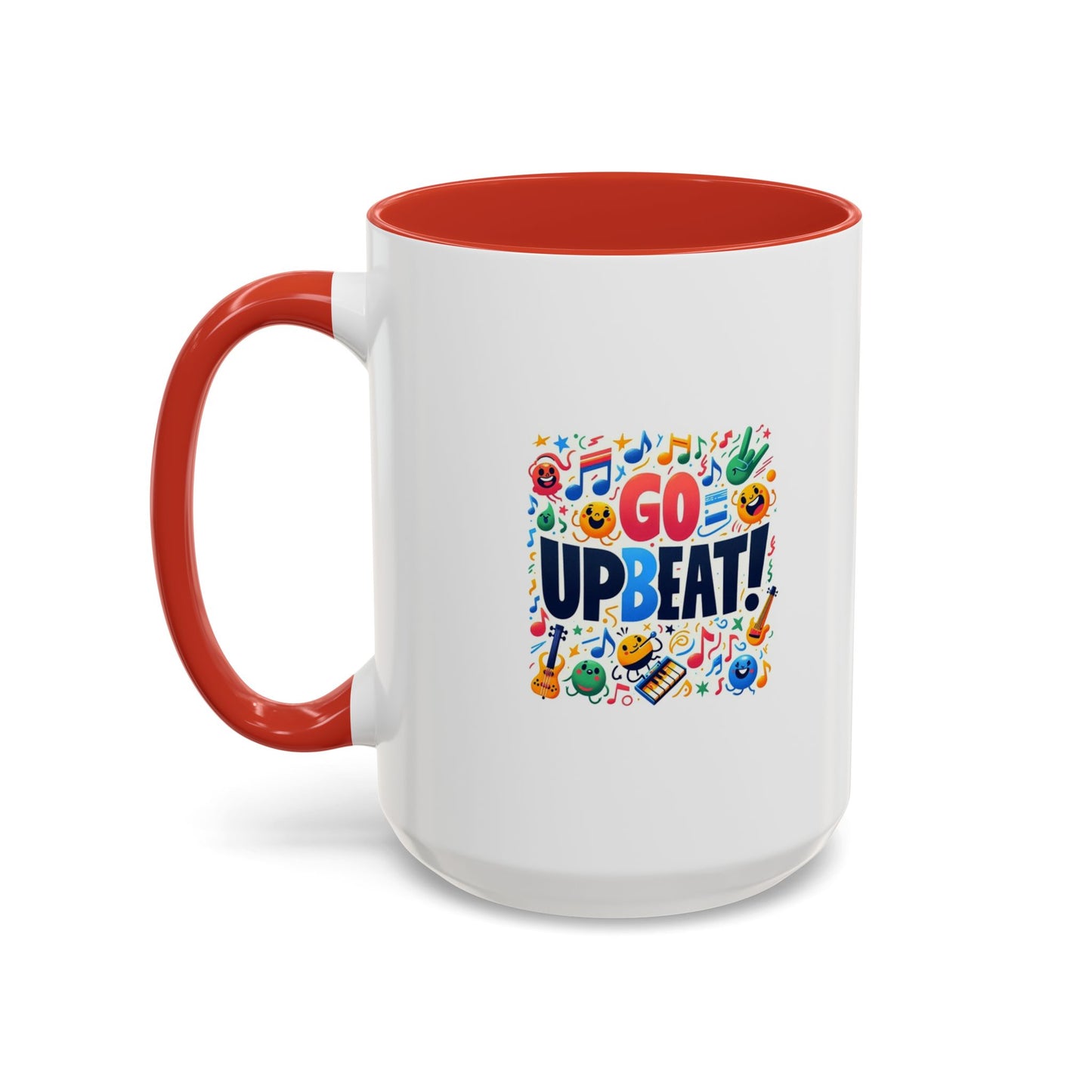 Go Upbeat! | Accent Coffee Mug (11, 15oz)