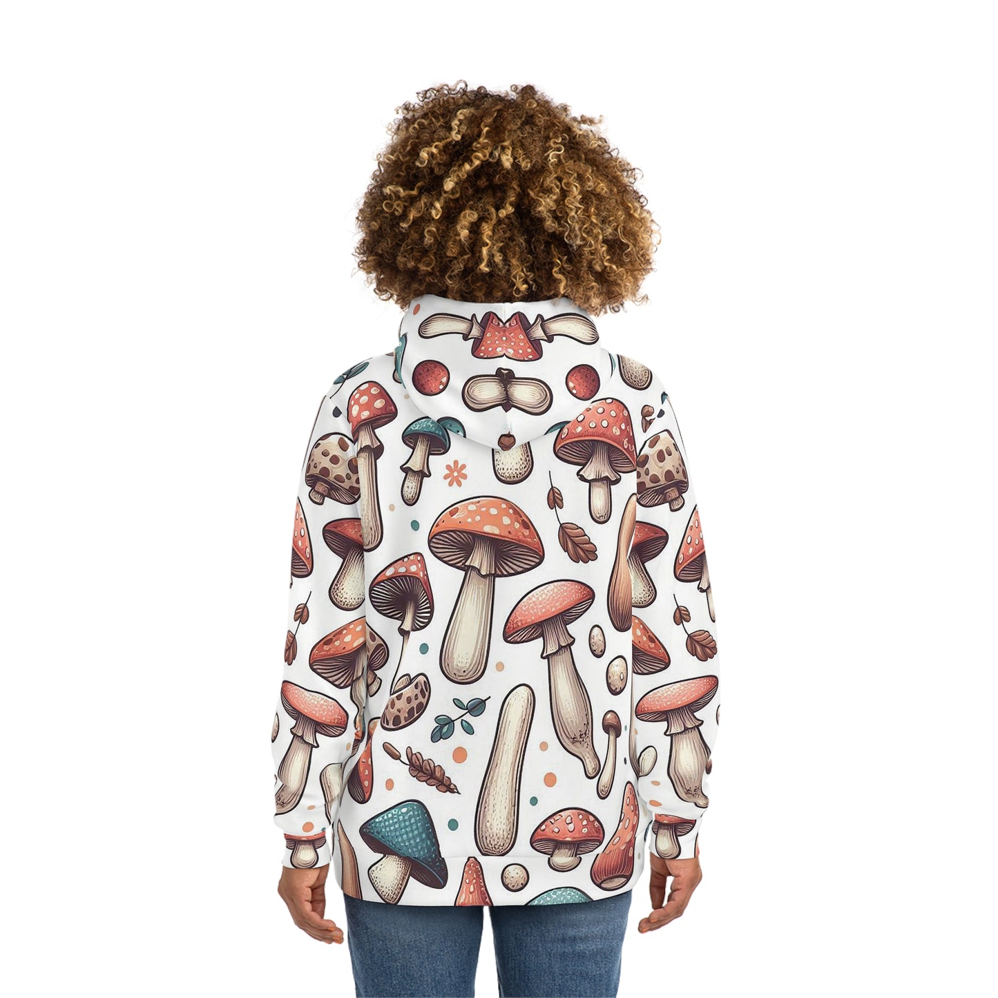 Mushrooms on White | Unisex Hoodie