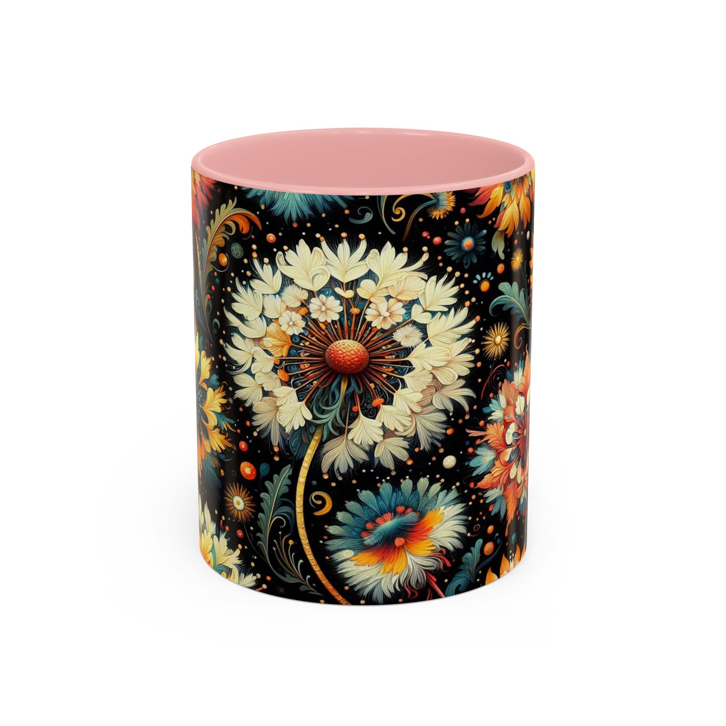 Vibrant Dandelions | Accent Coffee Mug (11oz)