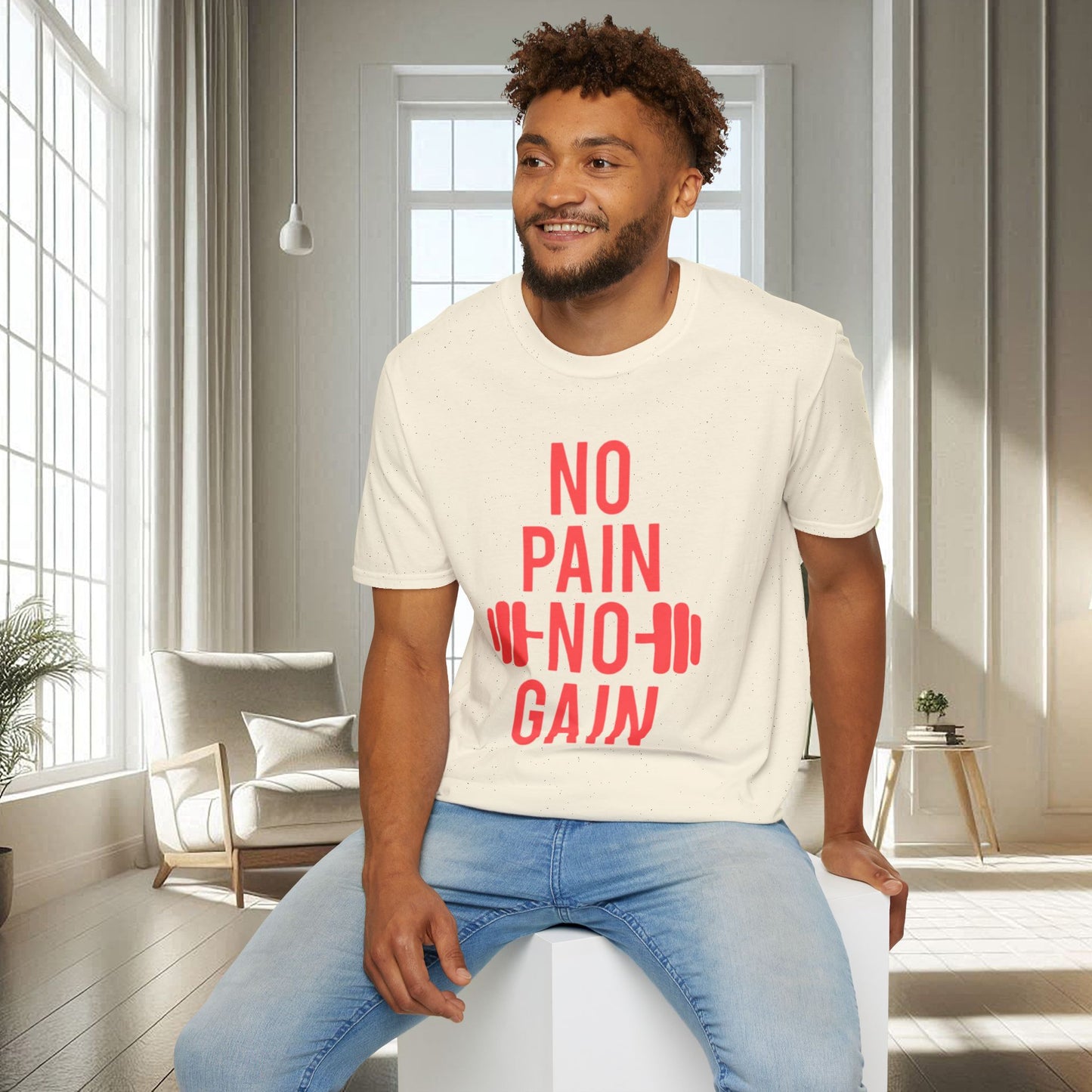 No Pain No Gain | T-shirt unisexe doux