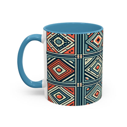 Diamond Geometric Pattern | Accent Coffee Mug (11oz)