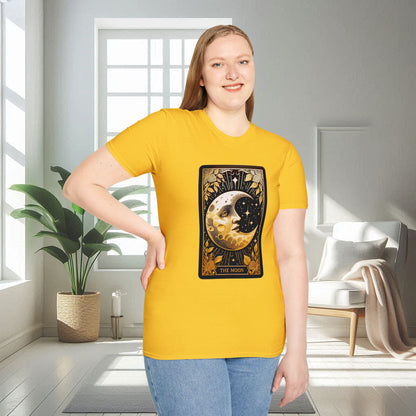 La carte de tarot de la lune | T-shirt doux unisexe