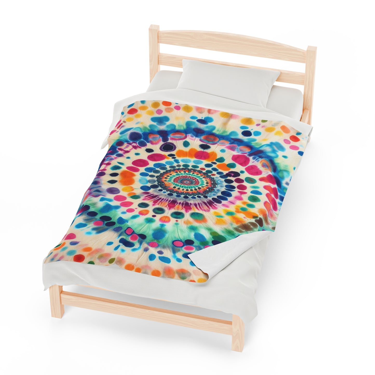 Multicolored Swirl | Velveteen Plush Blanket