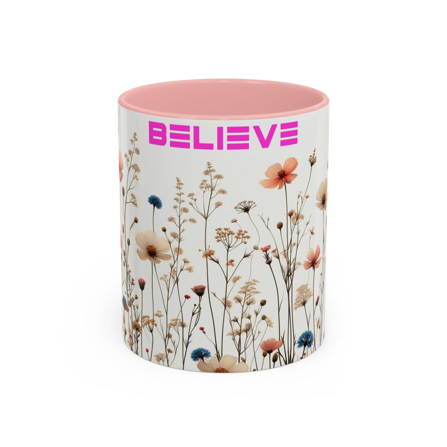 Believe | Wildflowers | Accent Coffee Mug (11, 15oz)