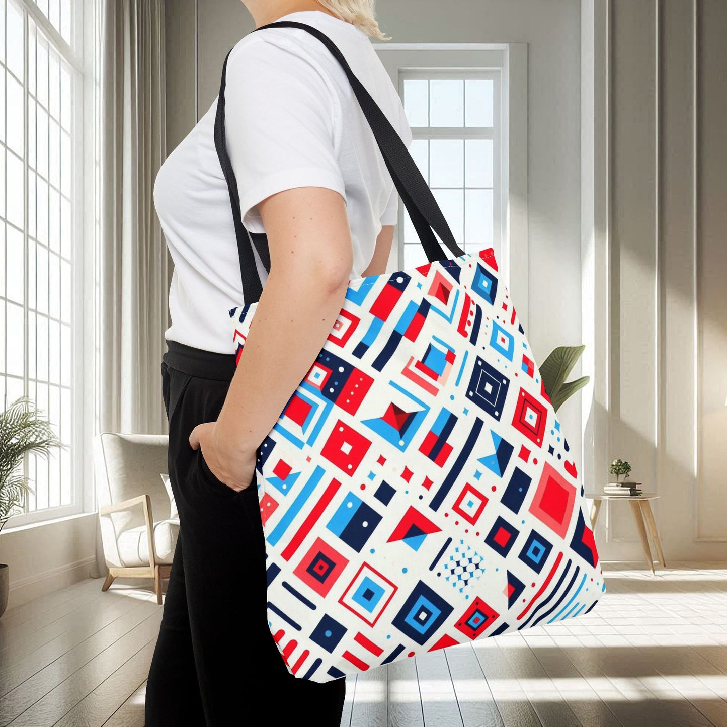 Modern Multicolored Abstract Shapes | Tote Bag