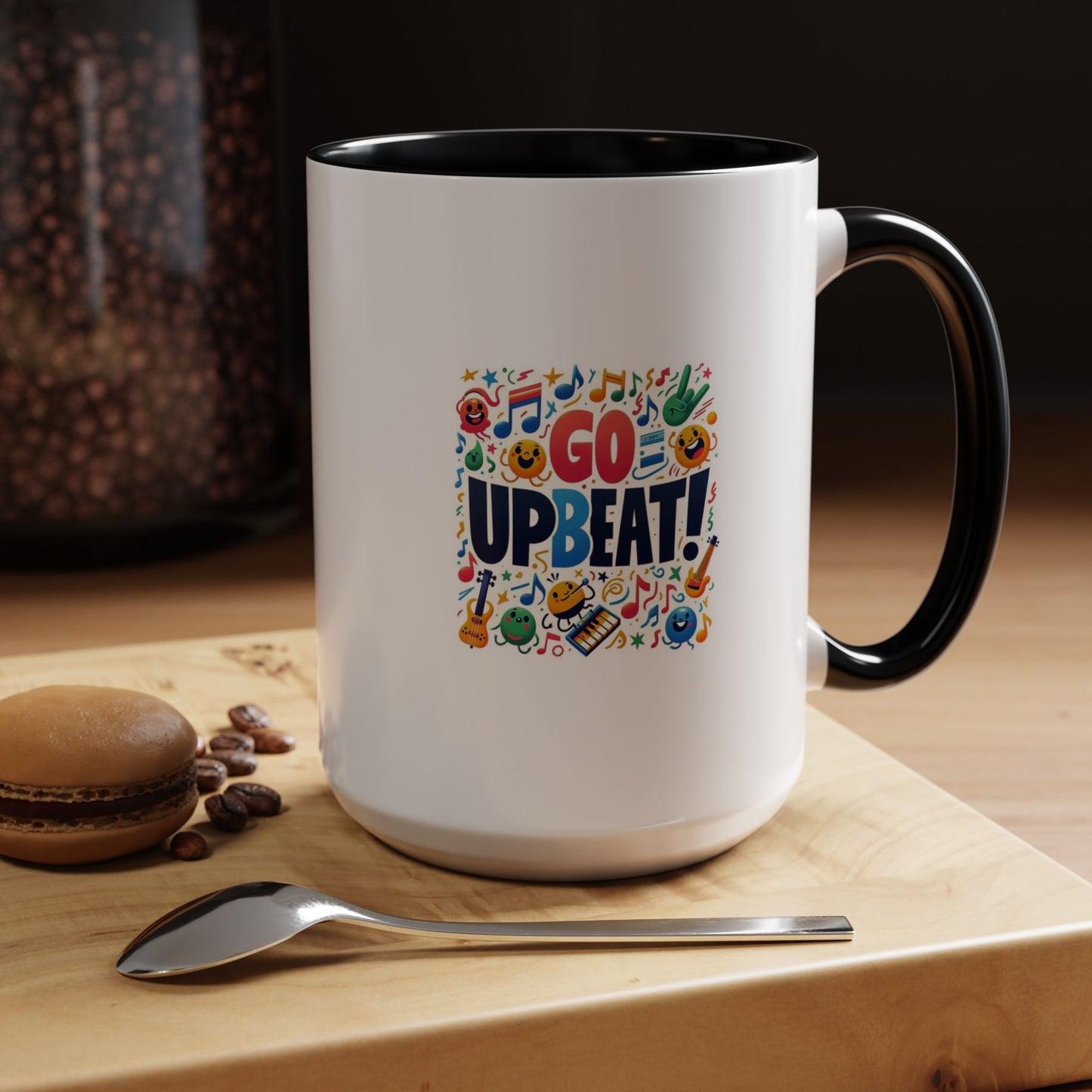 Go Upbeat! | Accent Coffee Mug (11, 15oz)