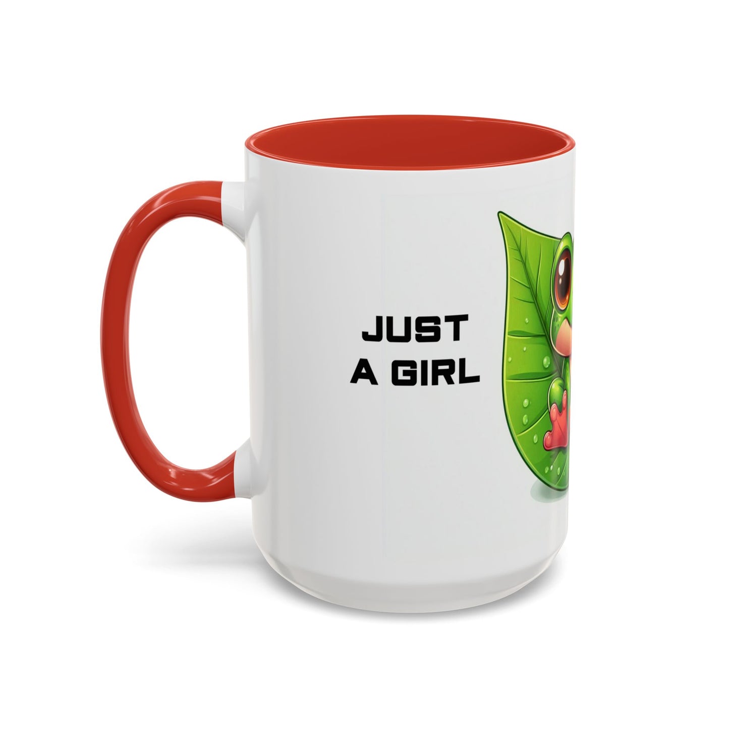 Just A Girl Who Loves Frogs | Accent Coffee Mug (11, 15oz)