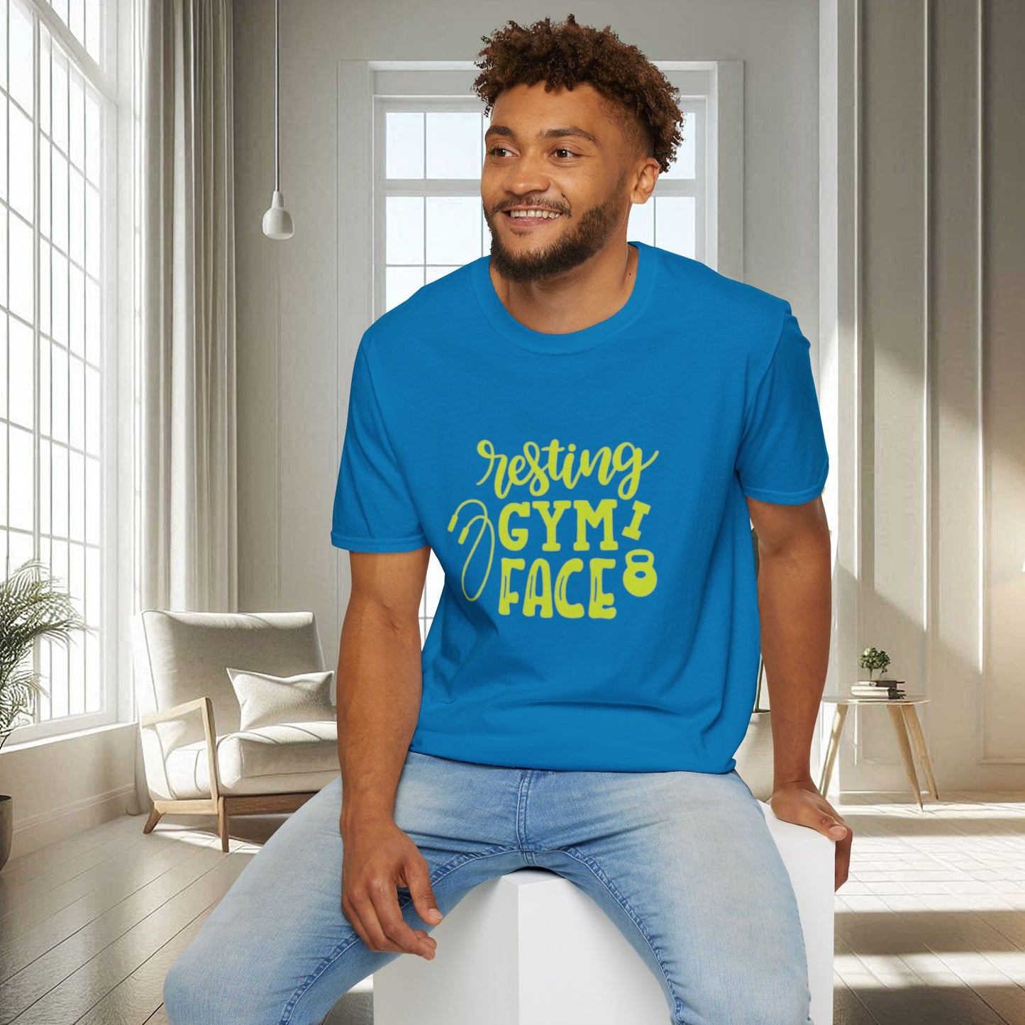 Resting Gym Face | T-shirt doux unisexe