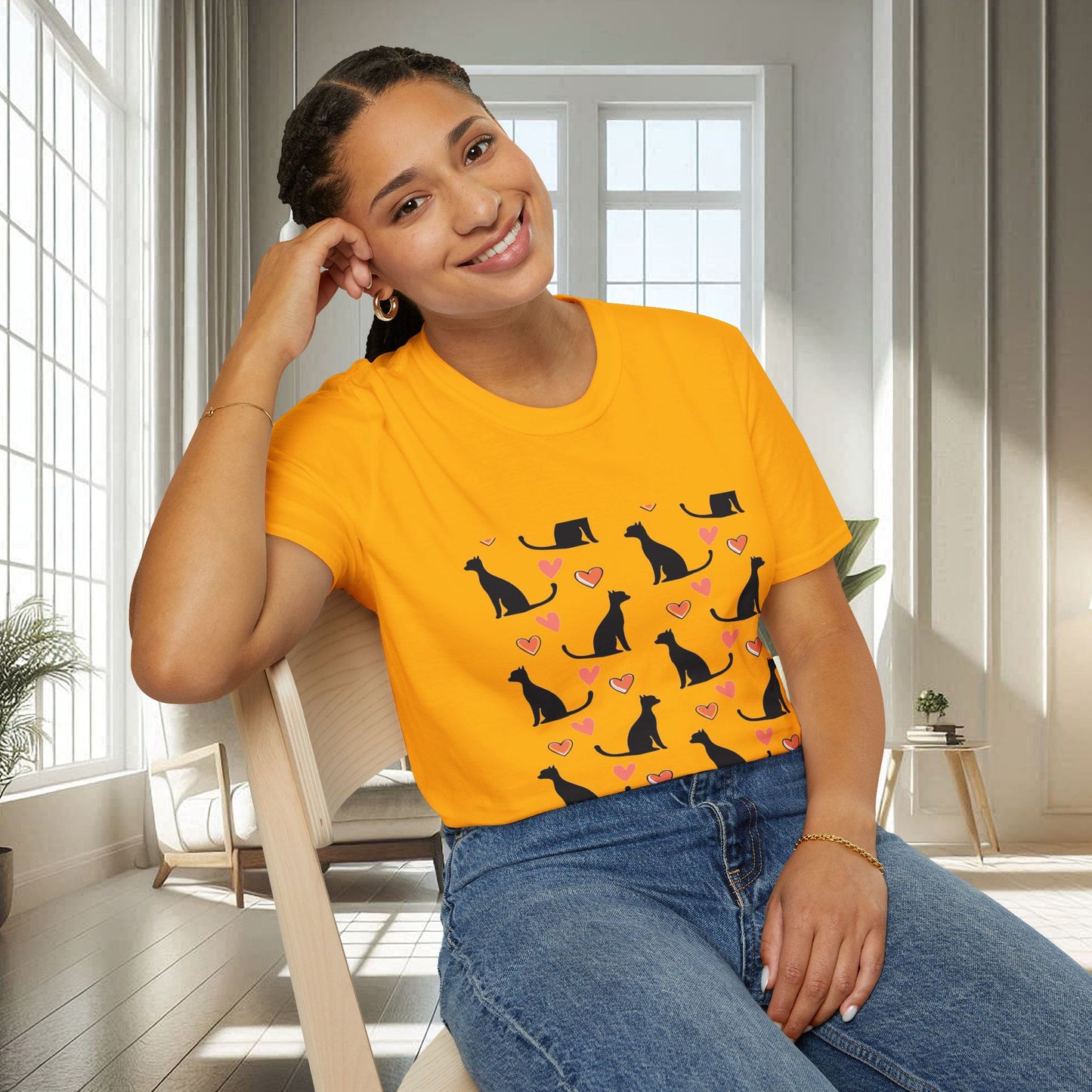 Cats and Hearts | Unisex Soft T-shirt