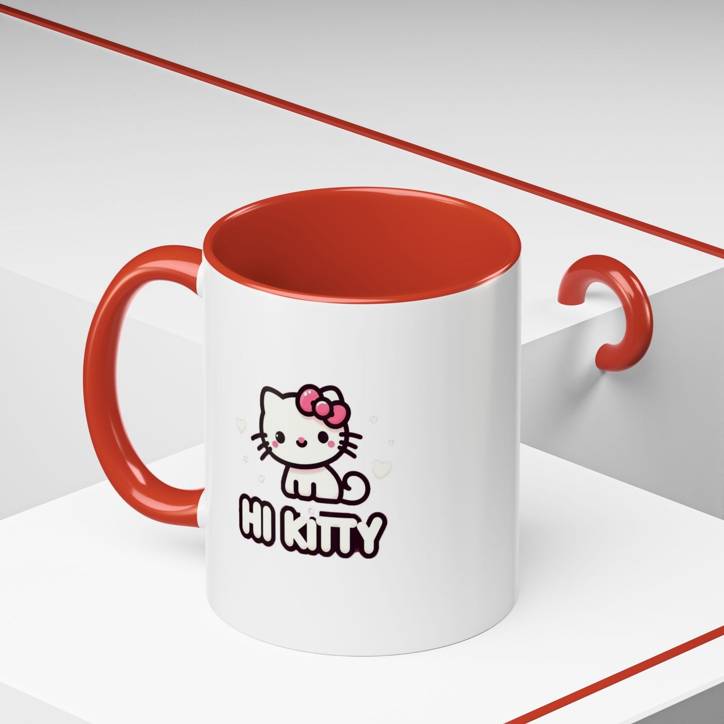 Taza de café con acento de Hi Kitty (11 oz y 15 oz)