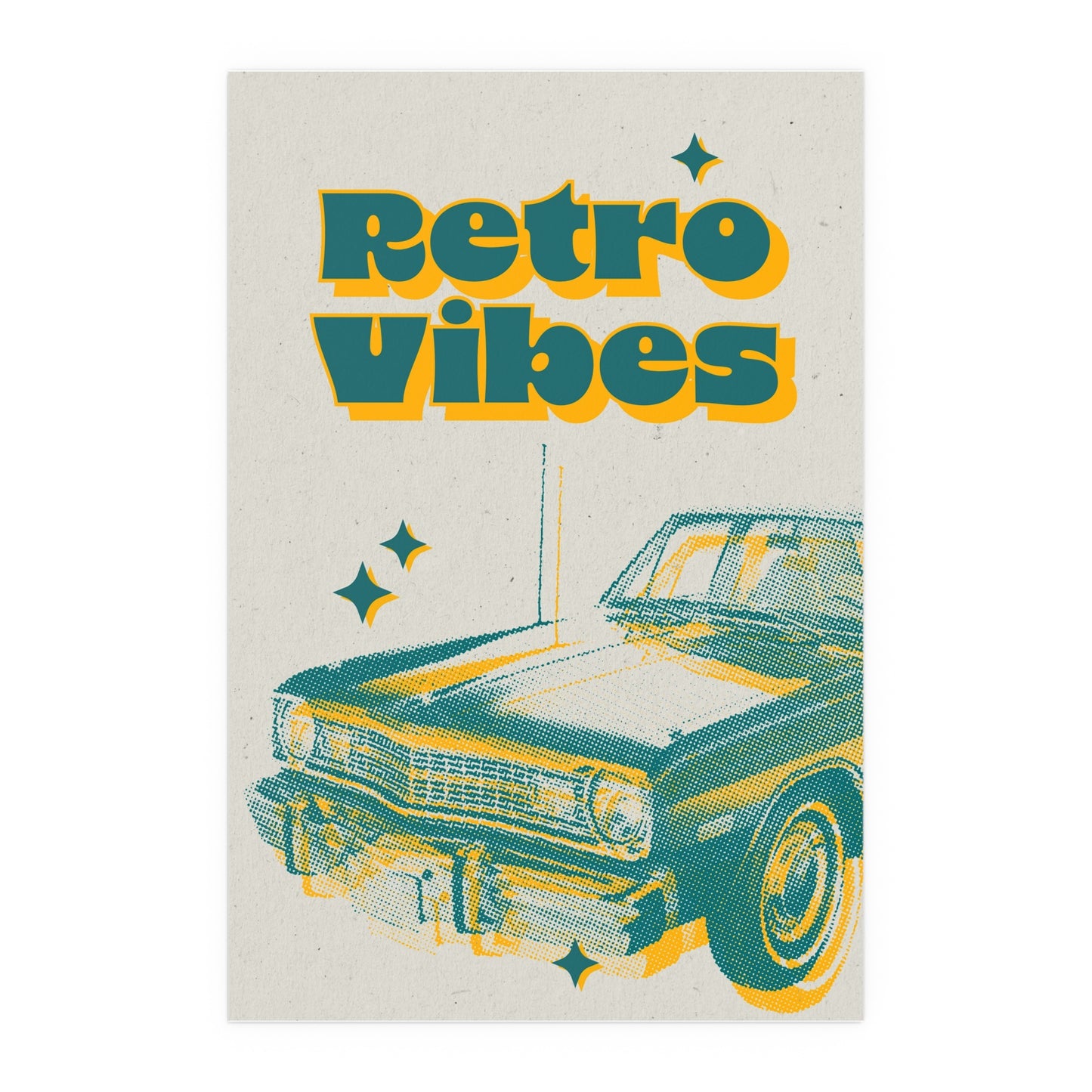 Retro Vibes | Indoor and Outdoor Silk Poster