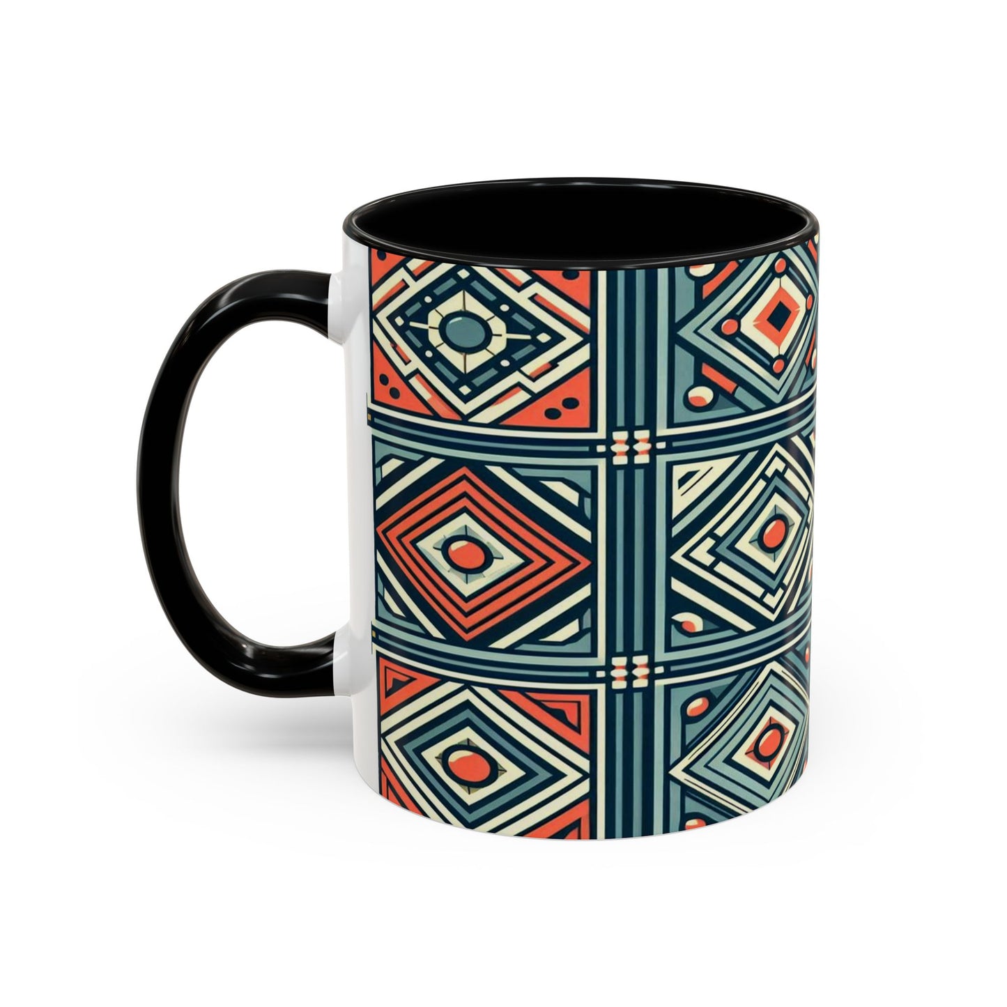 Diamond Geometric Pattern | Accent Coffee Mug (11oz)