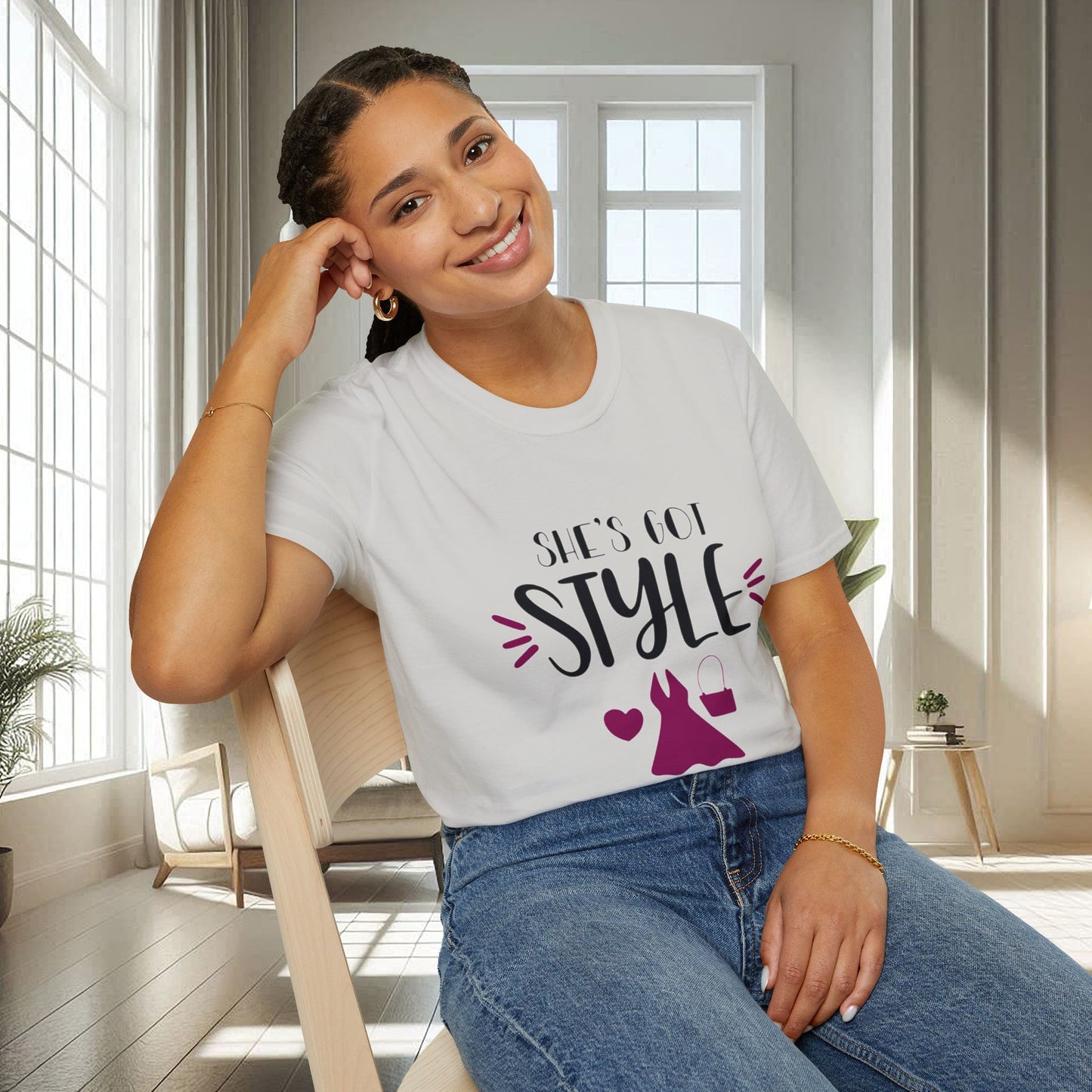 Elle a du style | T-shirt doux unisexe