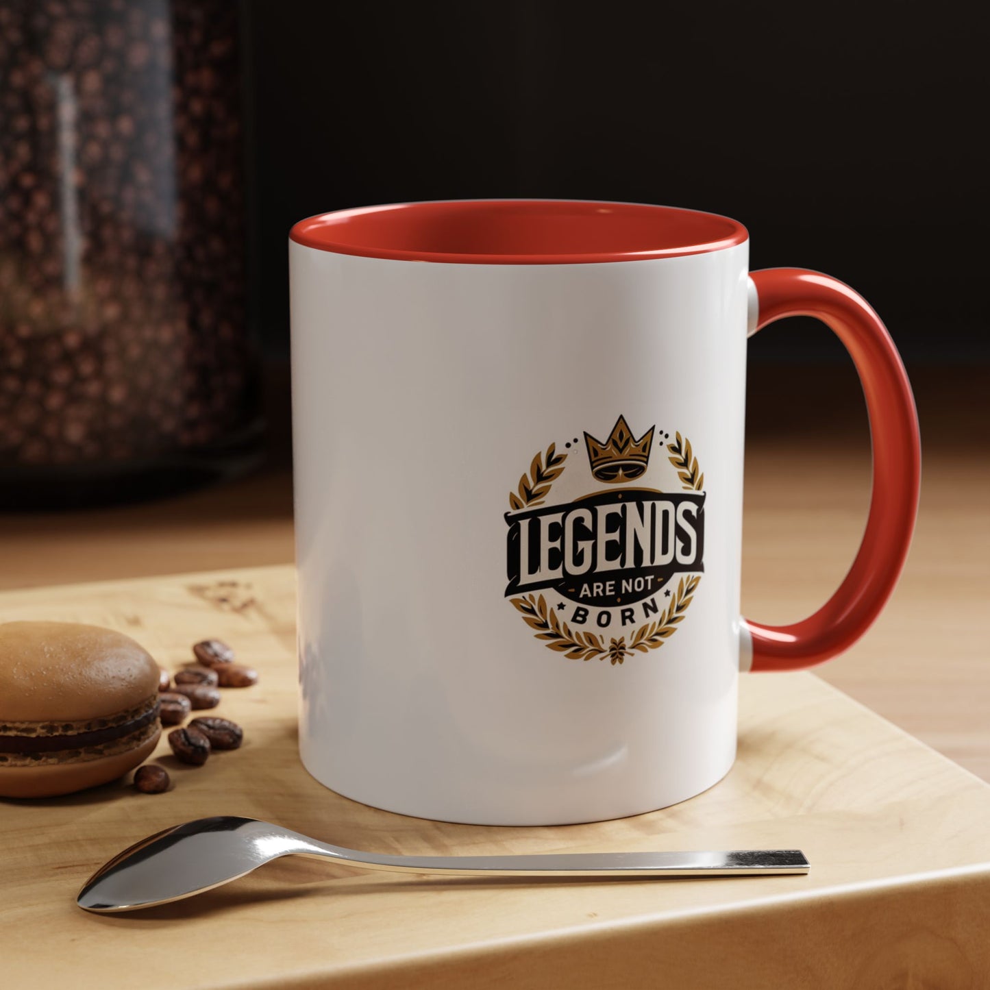 Legend Are Not Born | Accent Coffee Mug (11, 15oz)