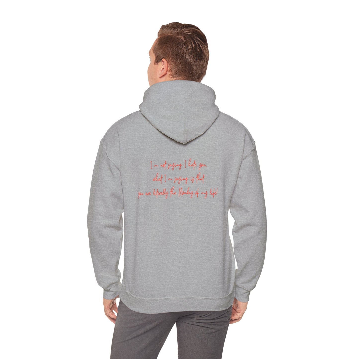 Tu es littéralement le lundi de ma vie | Sweat-shirt à capuche unisexe Heavy Blend™