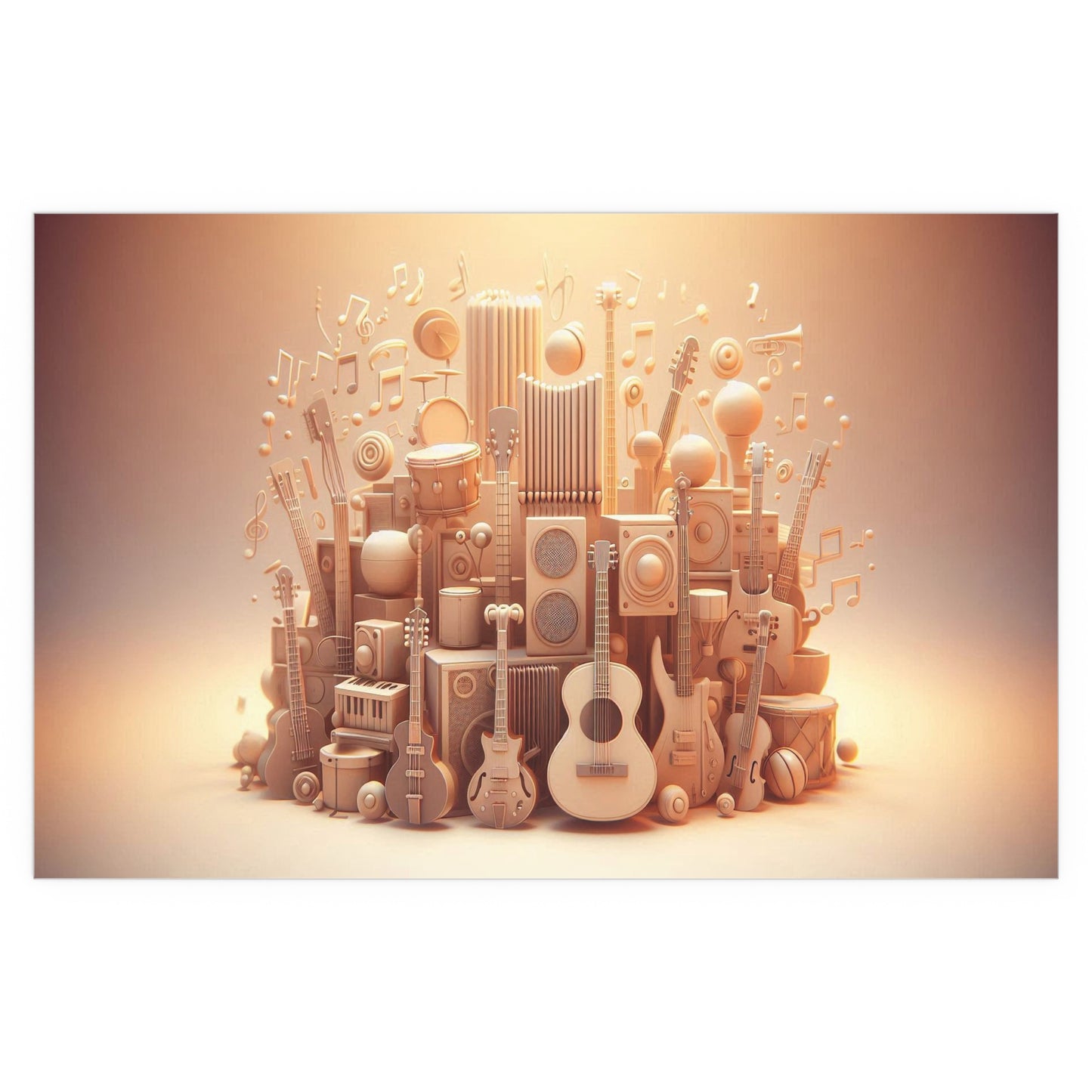 Music is Life | Indoor and Outdoor Silk Poster