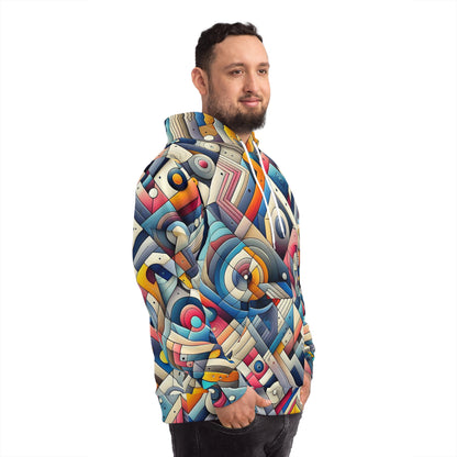 Sudadera unisex con diseño abstracto moderno y colorido