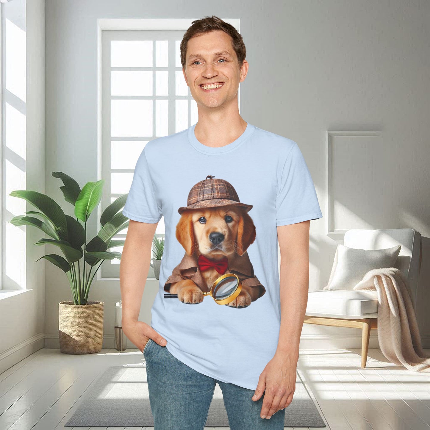 Detective Dog | Unisex Soft T-shirt