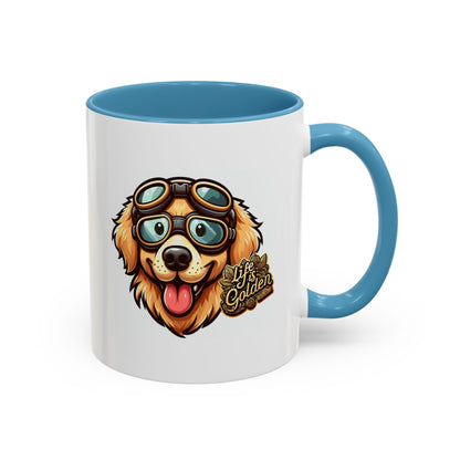 Life is Golden with a Golden Retriever | Accent Coffee Mug (11, 15oz)