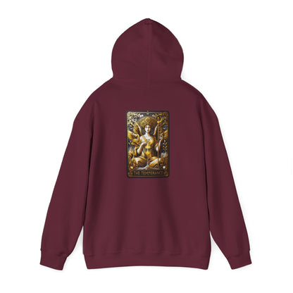 Sudadera unisex con capucha Heavy Blend™ | Carta del Tarot | La Templanza