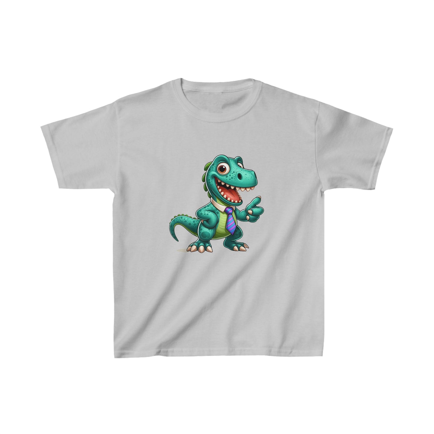 Dinosaurio arreglado | Camiseta de algodón pesado para niños