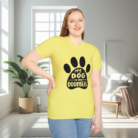 Mon chien est ma sonnette | T-shirt doux unisexe