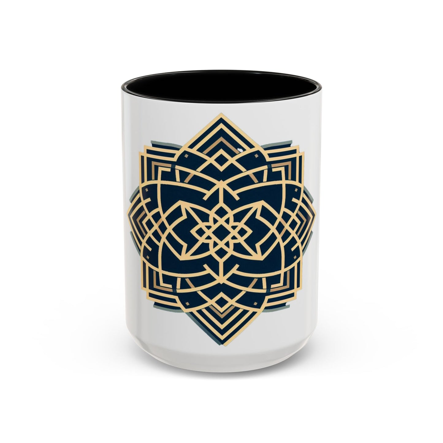 Royal Geometric Pattern | Accent Coffee Mug (11, 15oz)