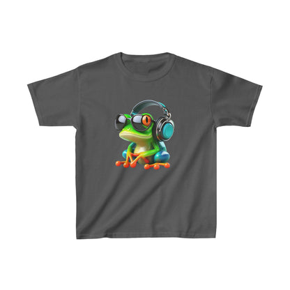 Camiseta de algodón pesado para niños Frog |