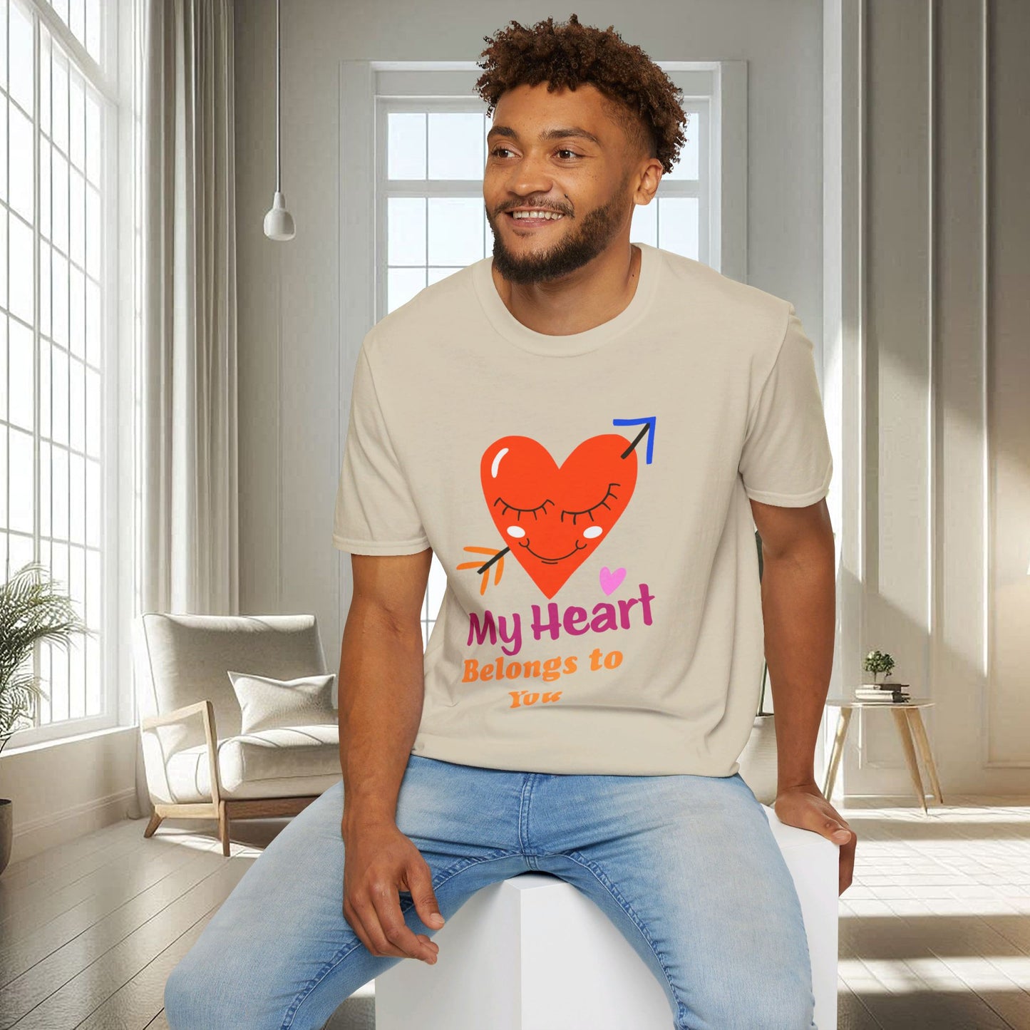 Mon cœur t'appartient | T-shirt doux unisexe