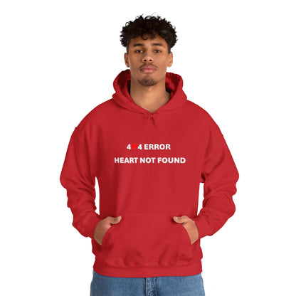 404 Error, Heart Not Found | Unisex Heavy Blend™ Hooded Sweatshirt