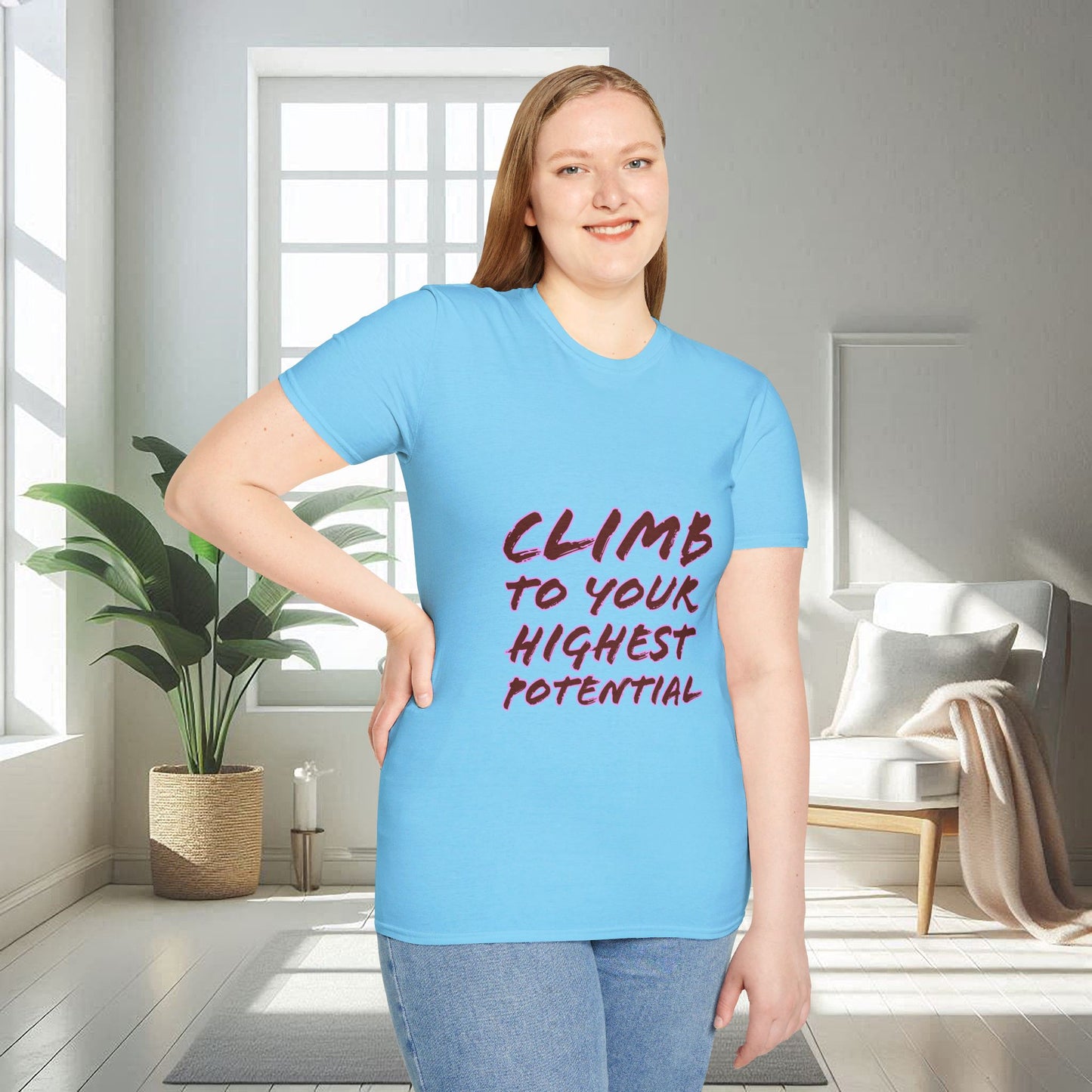 Climb To Your Highest Potential | Unisex Soft T-shirt