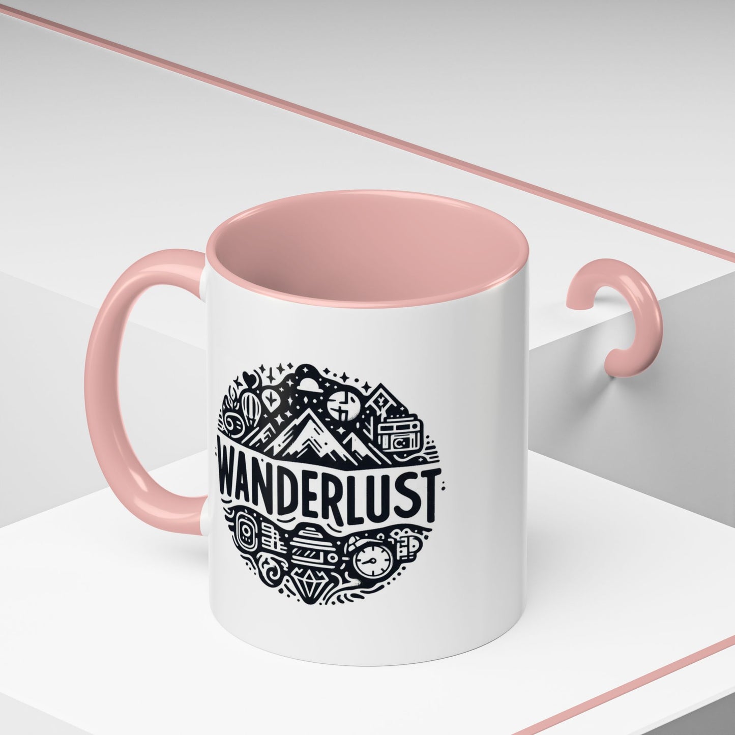 Wanderlust for the Travelling Soul | Accent Coffee Mug (11, 15oz)