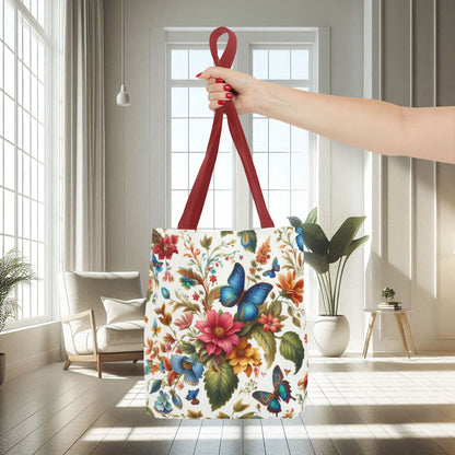 Flowers and Butterflies | Tote Bag