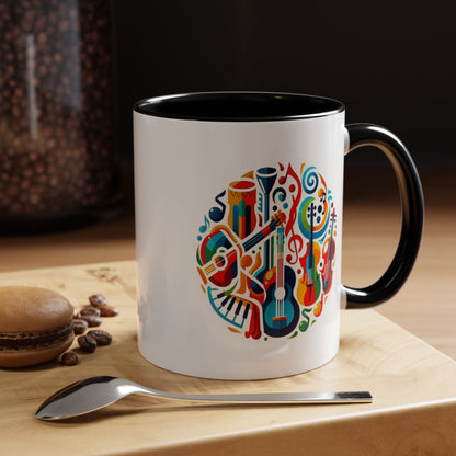 Musical Instruments | Accent Coffee Mug (11, 15oz)