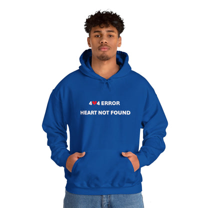 404 Error, Heart Not Found | Unisex Heavy Blend™ Hooded Sweatshirt