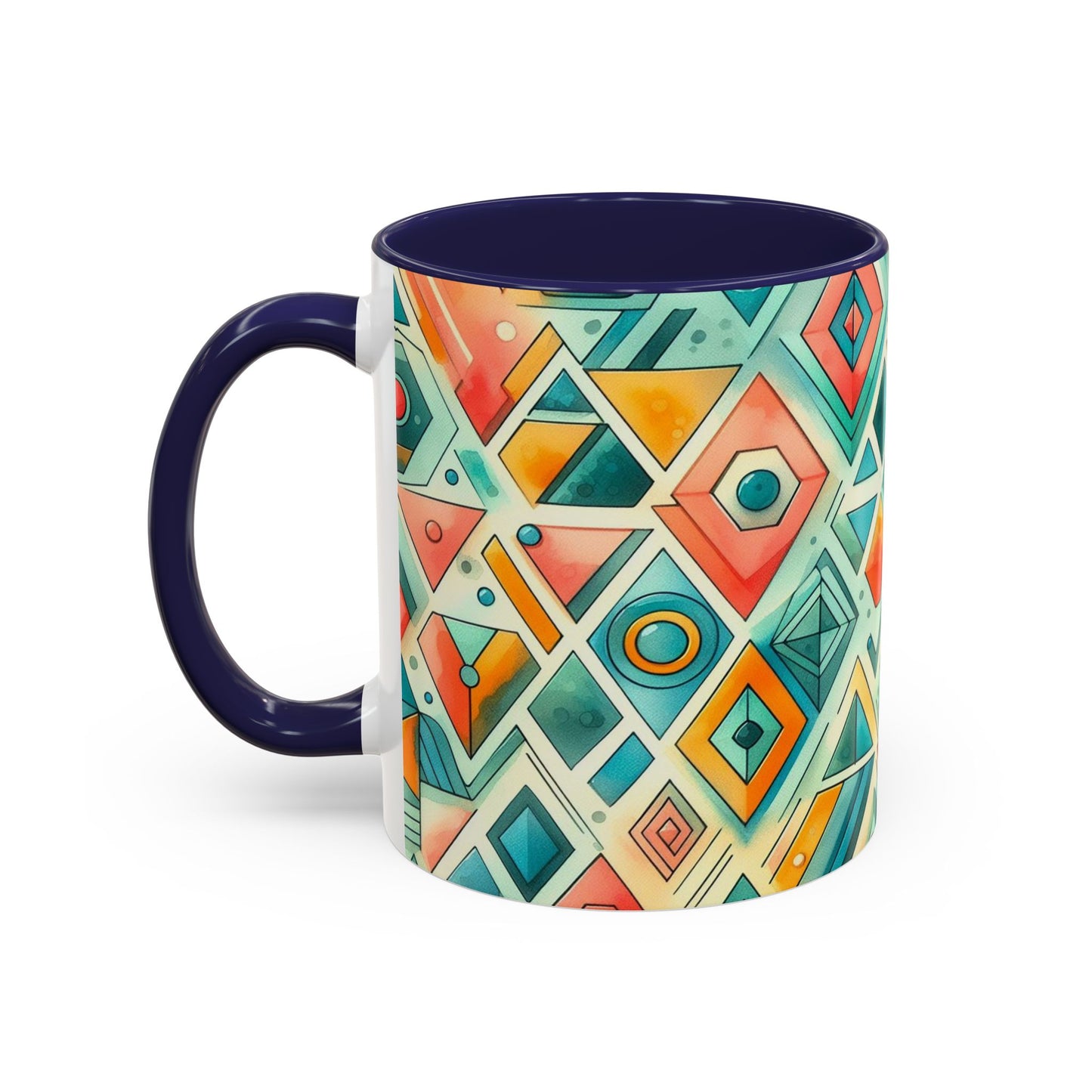 Abstract Geometric Pattern | Accent Coffee Mug (11oz)