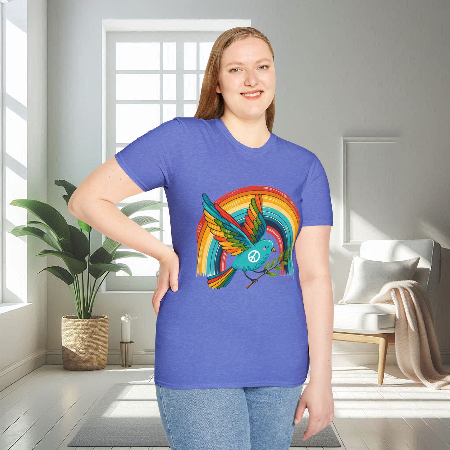 Oiseau de la paix | T-shirt doux unisexe