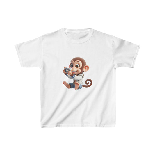 Photographer Monkey | Kids Heavy Cotton™ Tee