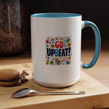 Go Upbeat! | Accent Coffee Mug (11, 15oz)