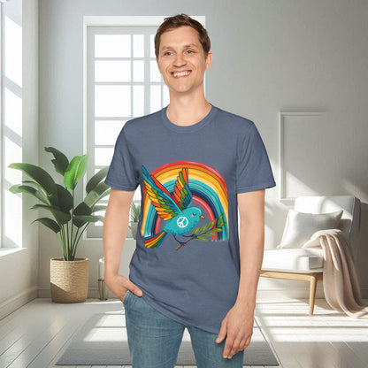 Oiseau de la paix | T-shirt doux unisexe