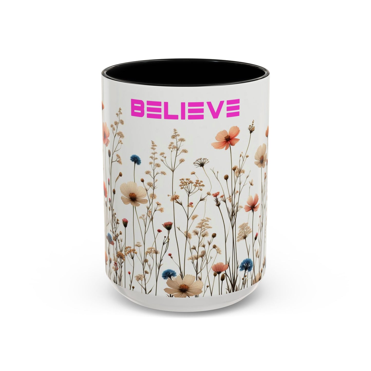 Believe | Wildflowers | Accent Coffee Mug (11, 15oz)