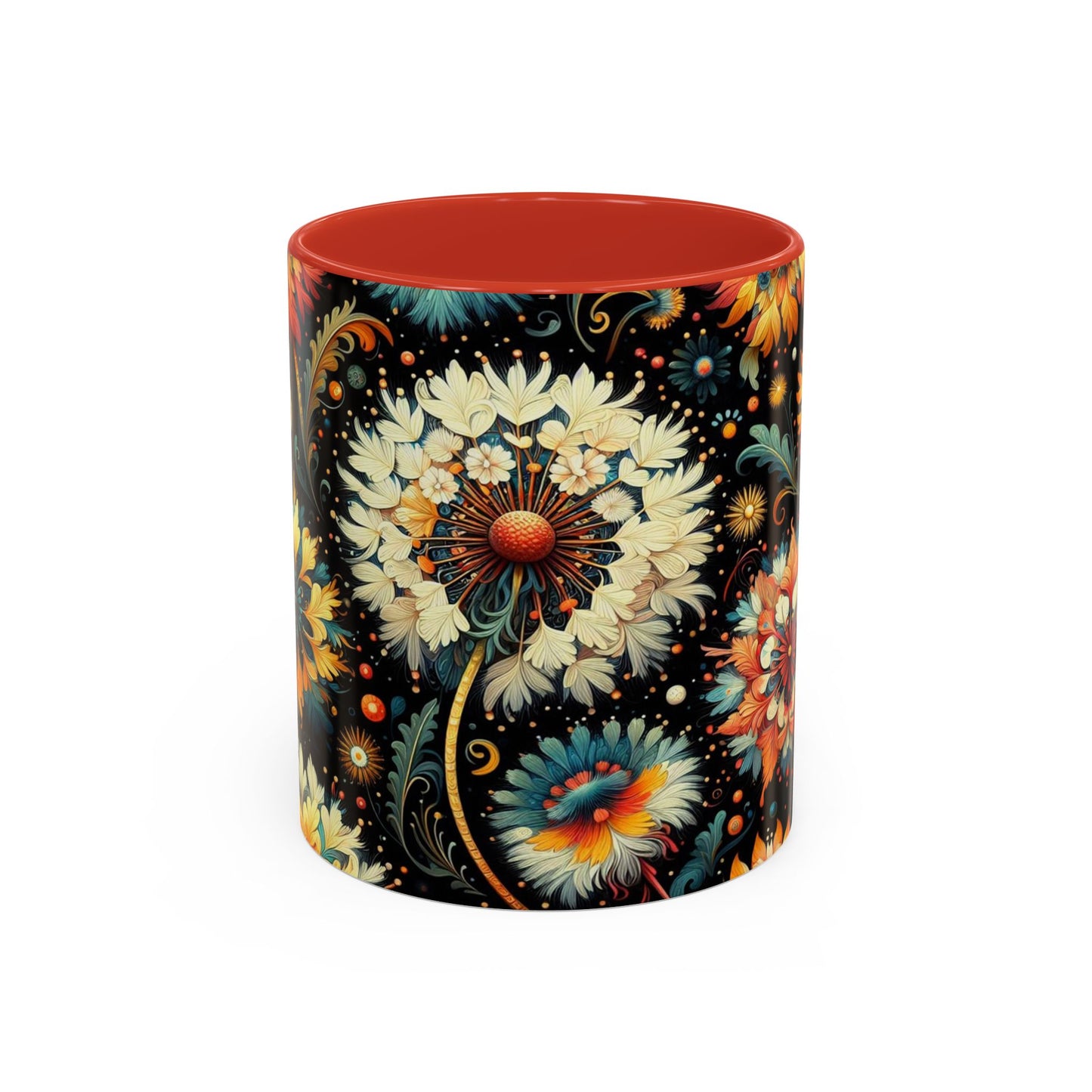 Vibrant Dandelions | Accent Coffee Mug (11oz)