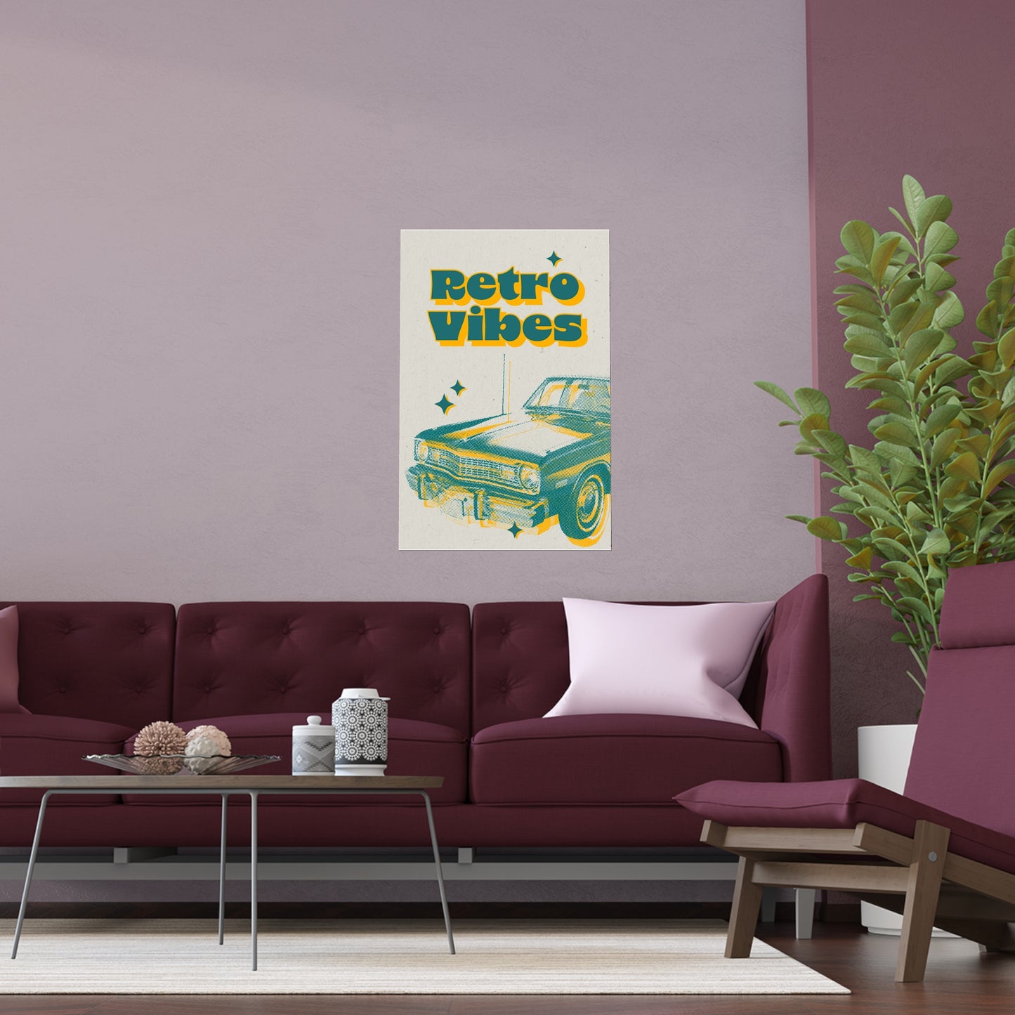 Retro Vibes | Indoor and Outdoor Silk Poster