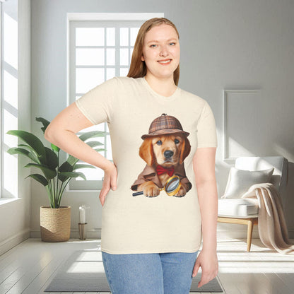 Detective Dog | Unisex Soft T-shirt