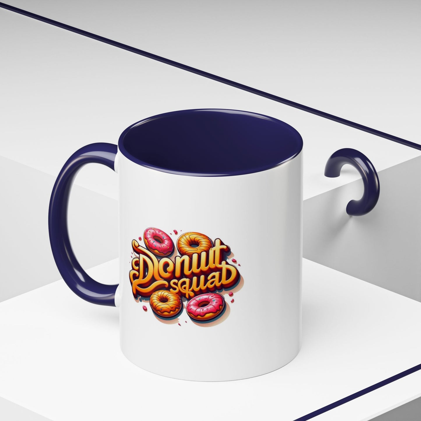 Taza de café con acento de Donut Squad (11 oz y 15 oz)