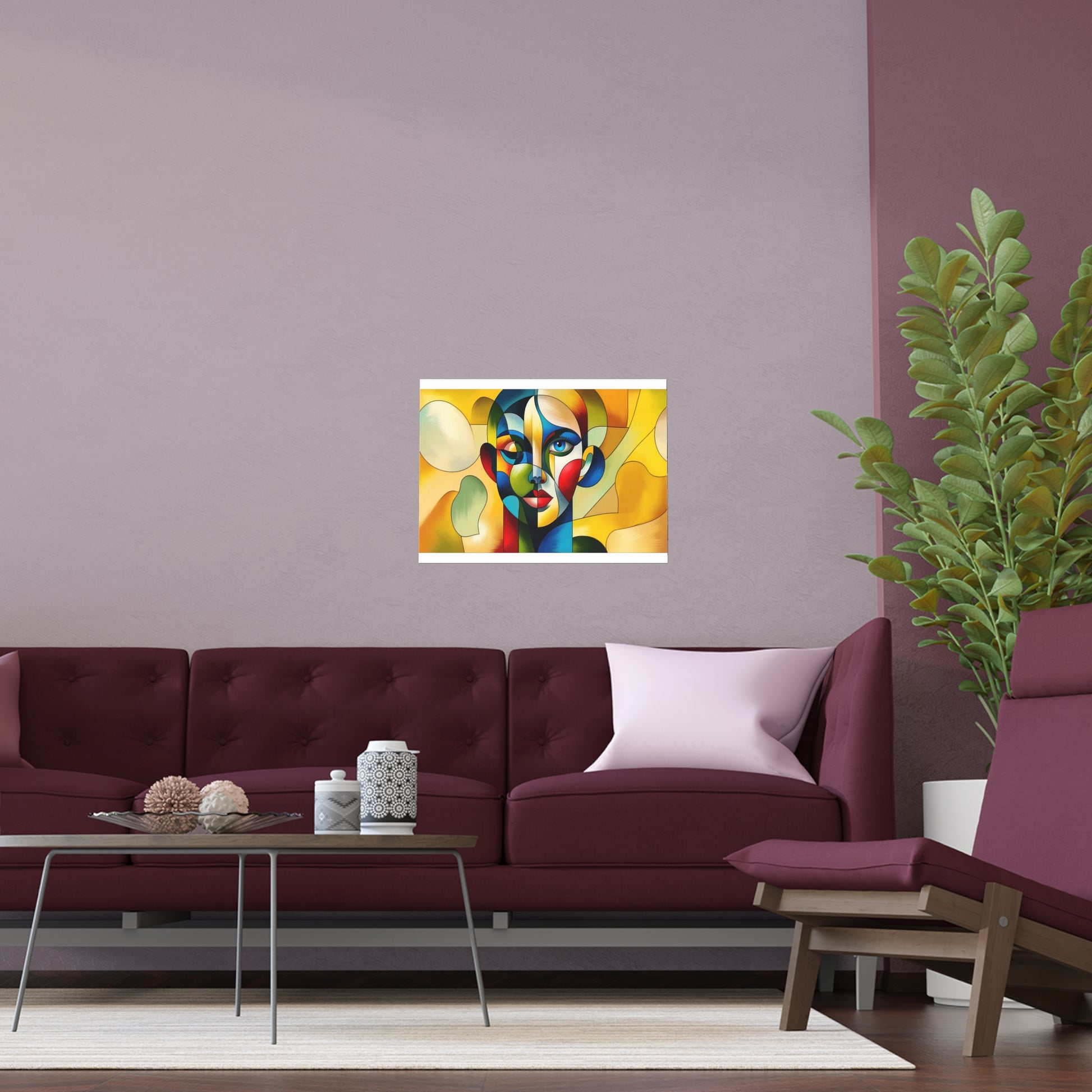 Modern Art | Indoor and Outdoor Silk Poster