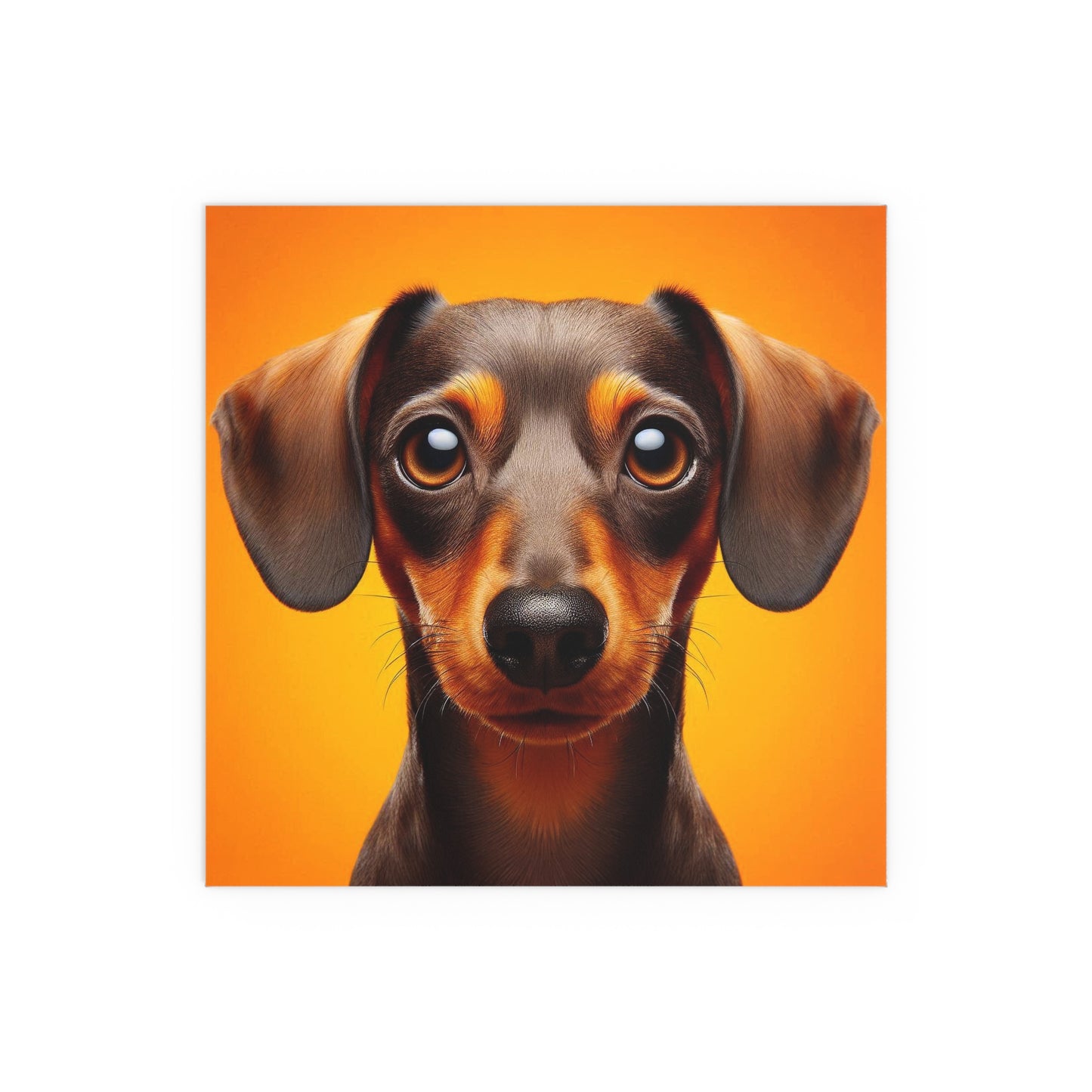 Daschund Portrait | Indoor and Outdoor Silk Poster